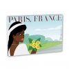 Art Nouveau Black woman in White drees in Paris France